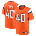 Justin Strnad Denver Broncos Nike Team Game Jersey -  Orange