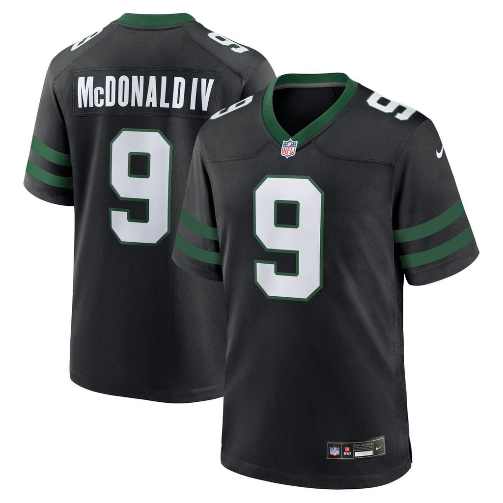 Will McDonald IV New York Jets Nike Alternate Game Jersey - Legacy Black