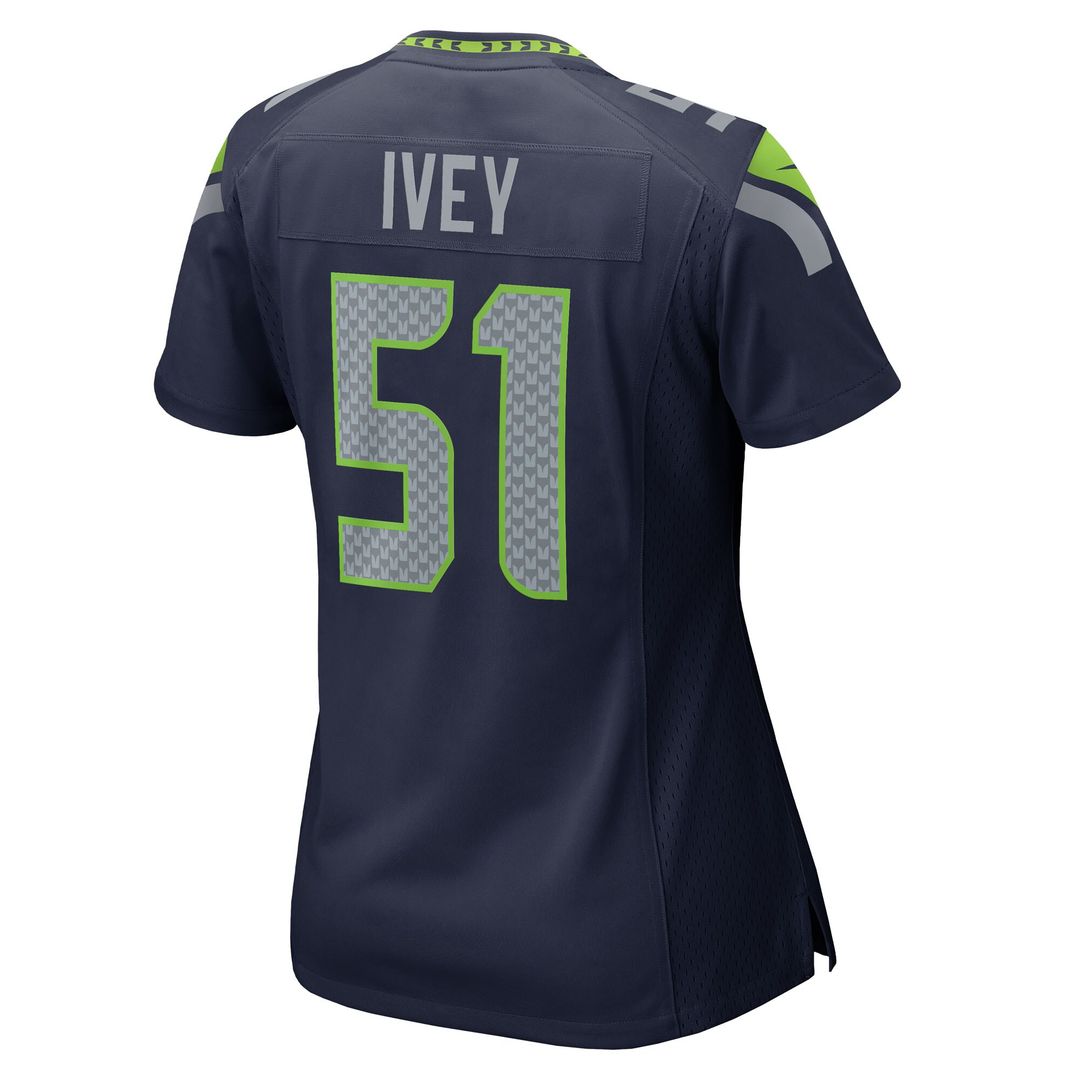 Jared Ivey Seattle Seahawks Nike Women's Team Game Jersey -  College Navy