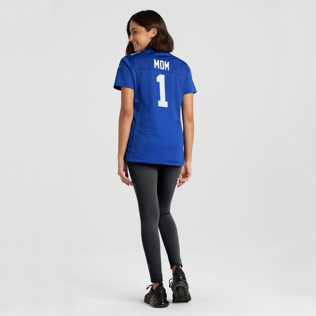 Number 1 Mom New York Giants Nike Women's Game Jersey - Royal