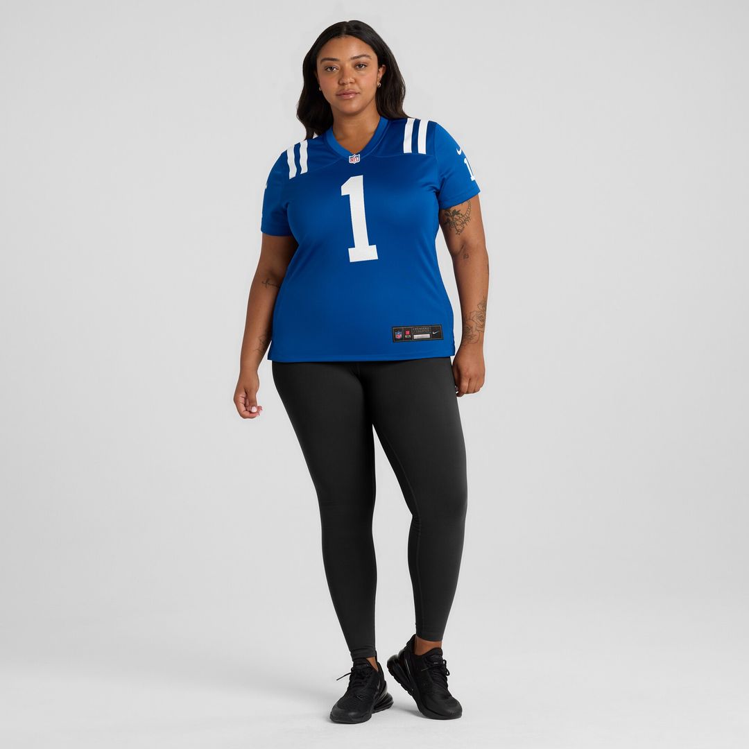 Number 1 Mom Indianapolis Colts Nike Women's Game Jersey - Royal