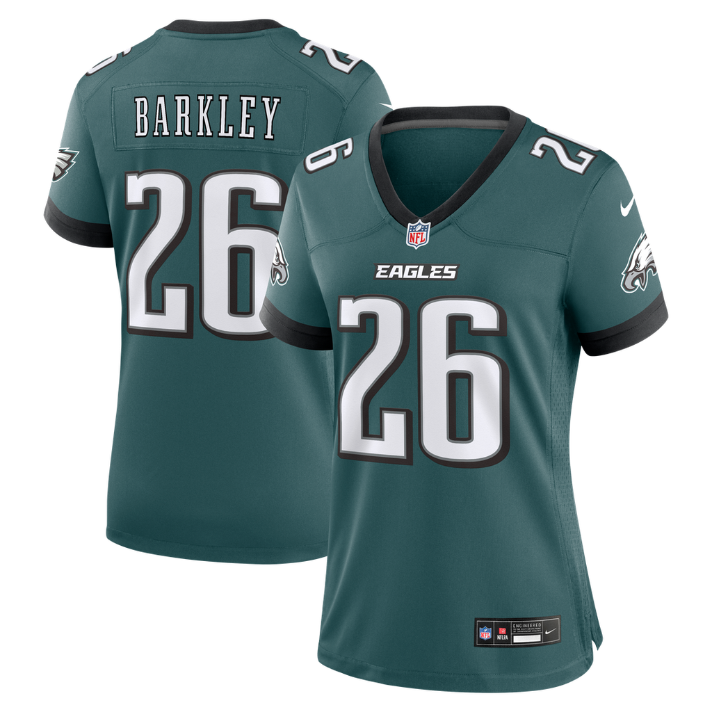 Saquon Barkley Philadelphia Eagles Nike Women's Team Game Jersey -  Midnight Green