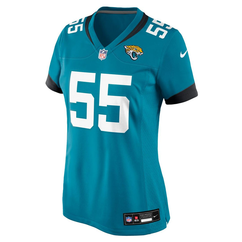 Chuma Edoga Jacksonville Jaguars Nike Women's Team Game Jersey -  Teal