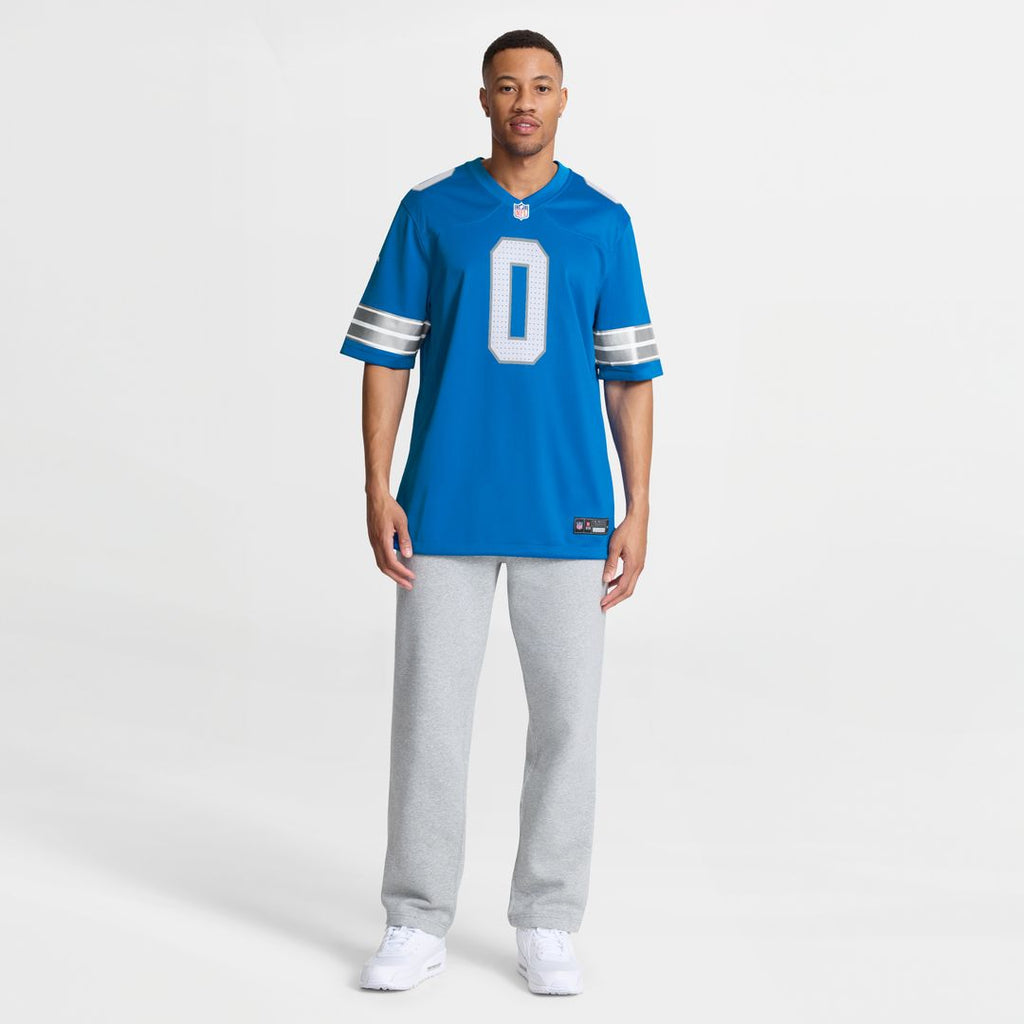 Jahmyr Gibbs Detroit Lions Nike Game Player Jersey - Blue