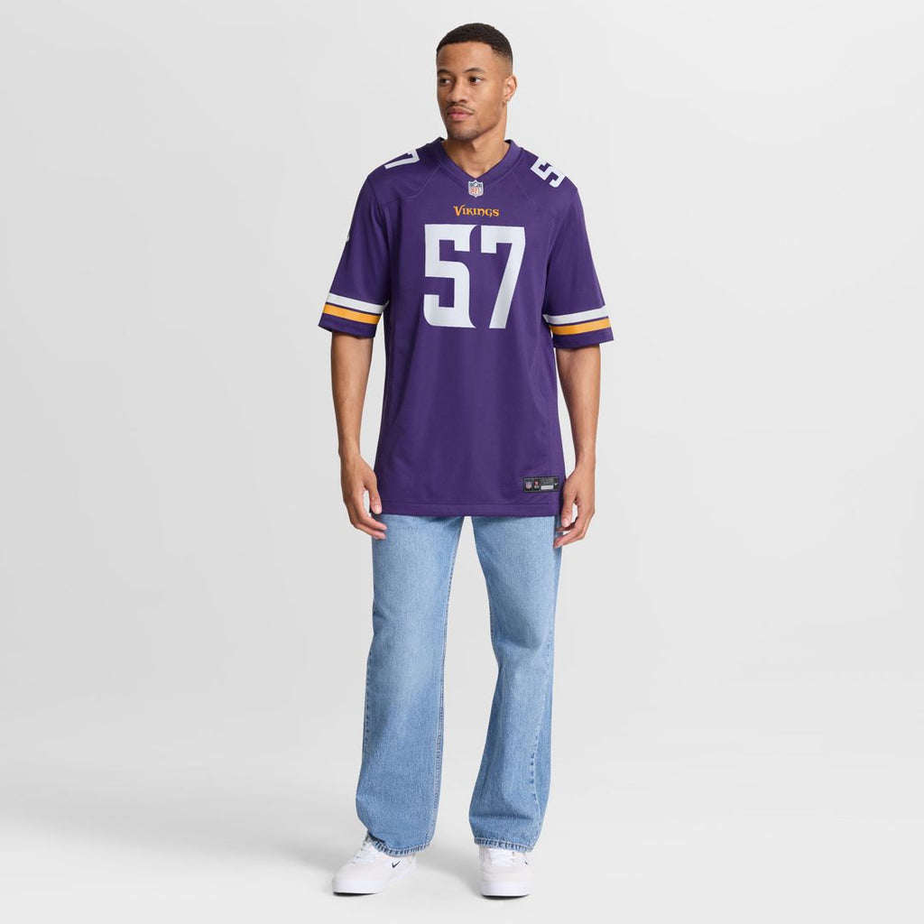 Chaz Chambliss Minnesota Vikings Nike Team Game Jersey -  Purple