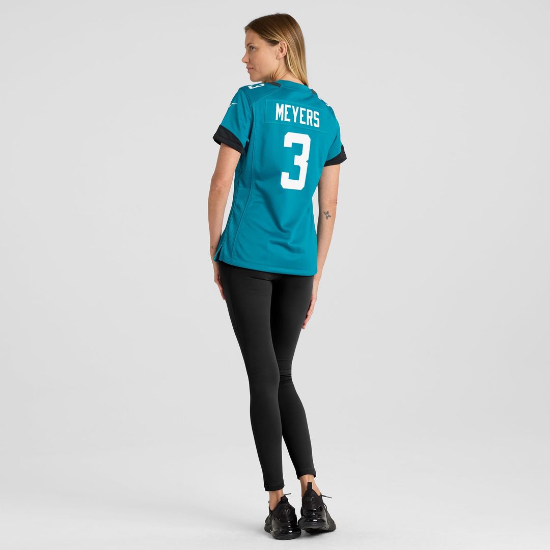 Jakobi Meyers Jacksonville Jaguars Nike Women's Team  Game Jersey -  Teal
