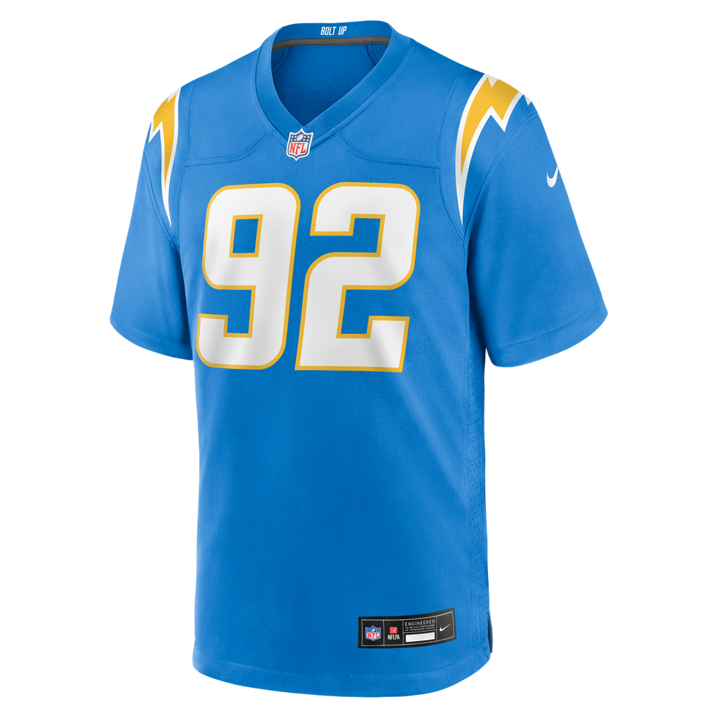 Justin Eboigbe Los Angeles Chargers Nike Team Game Jersey -  Powder Blue