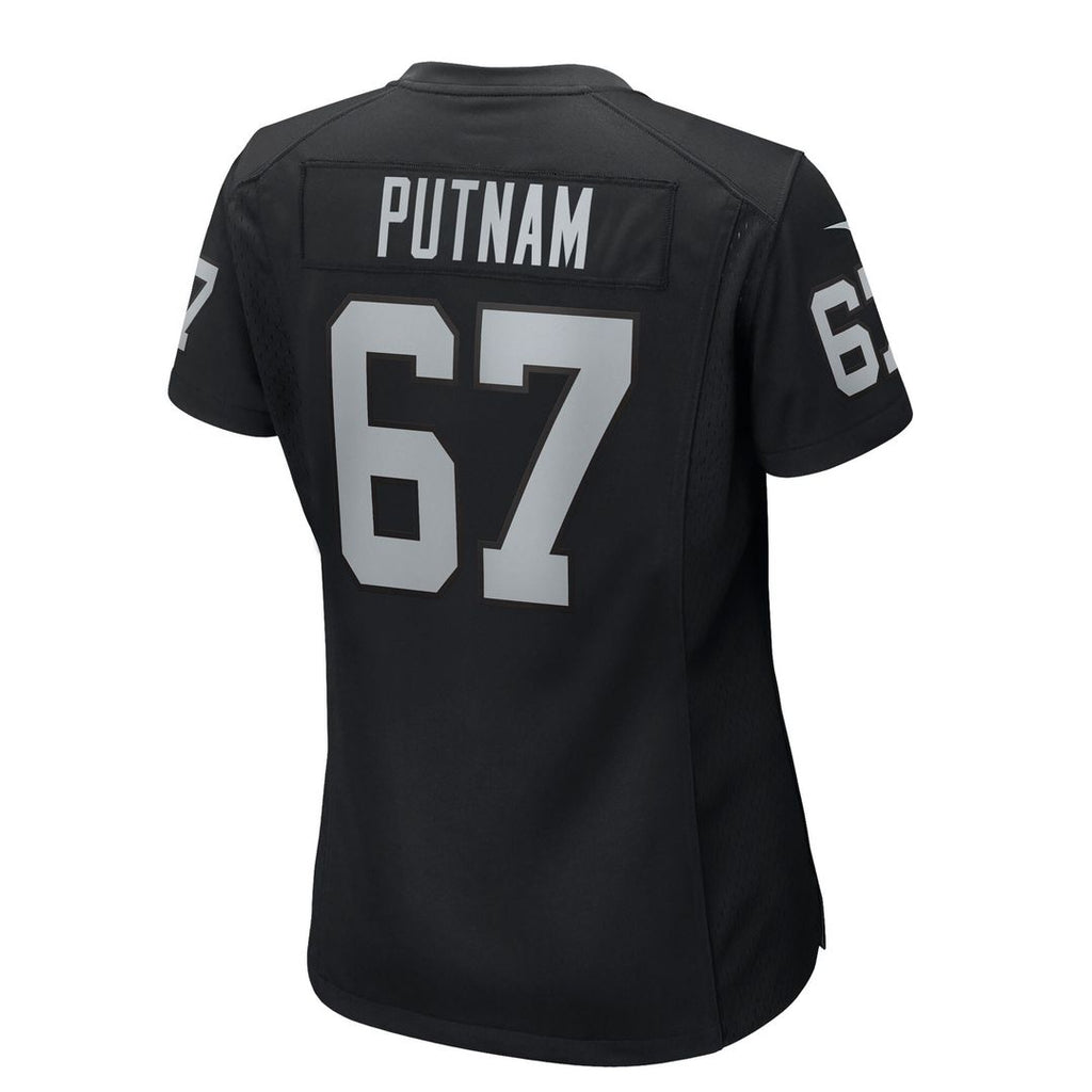 Will Putnam Las Vegas Raiders Nike Women's Team Game Jersey -  Black