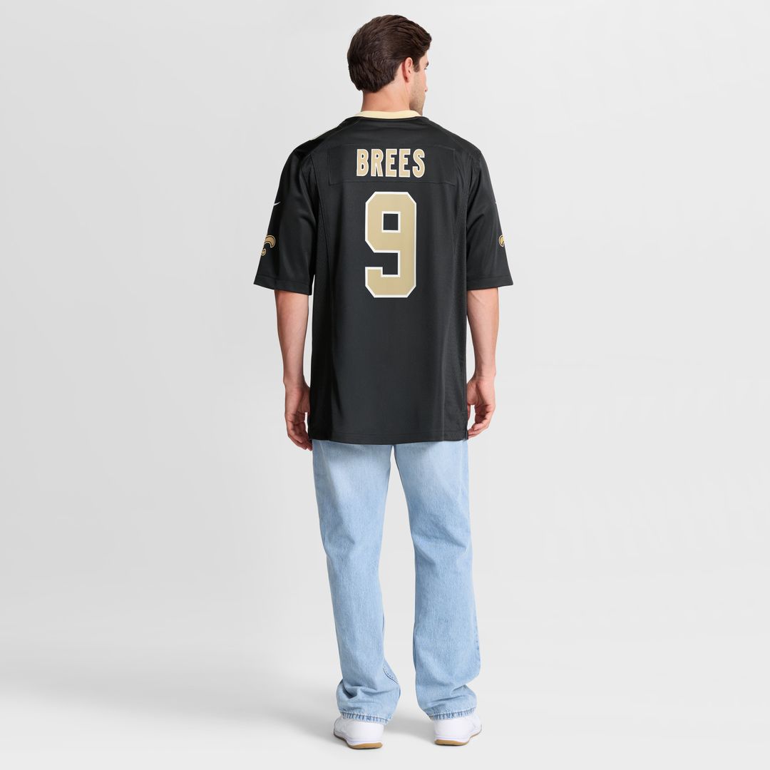 Drew Brees New Orleans Saints Nike Team Game Jersey -  Black