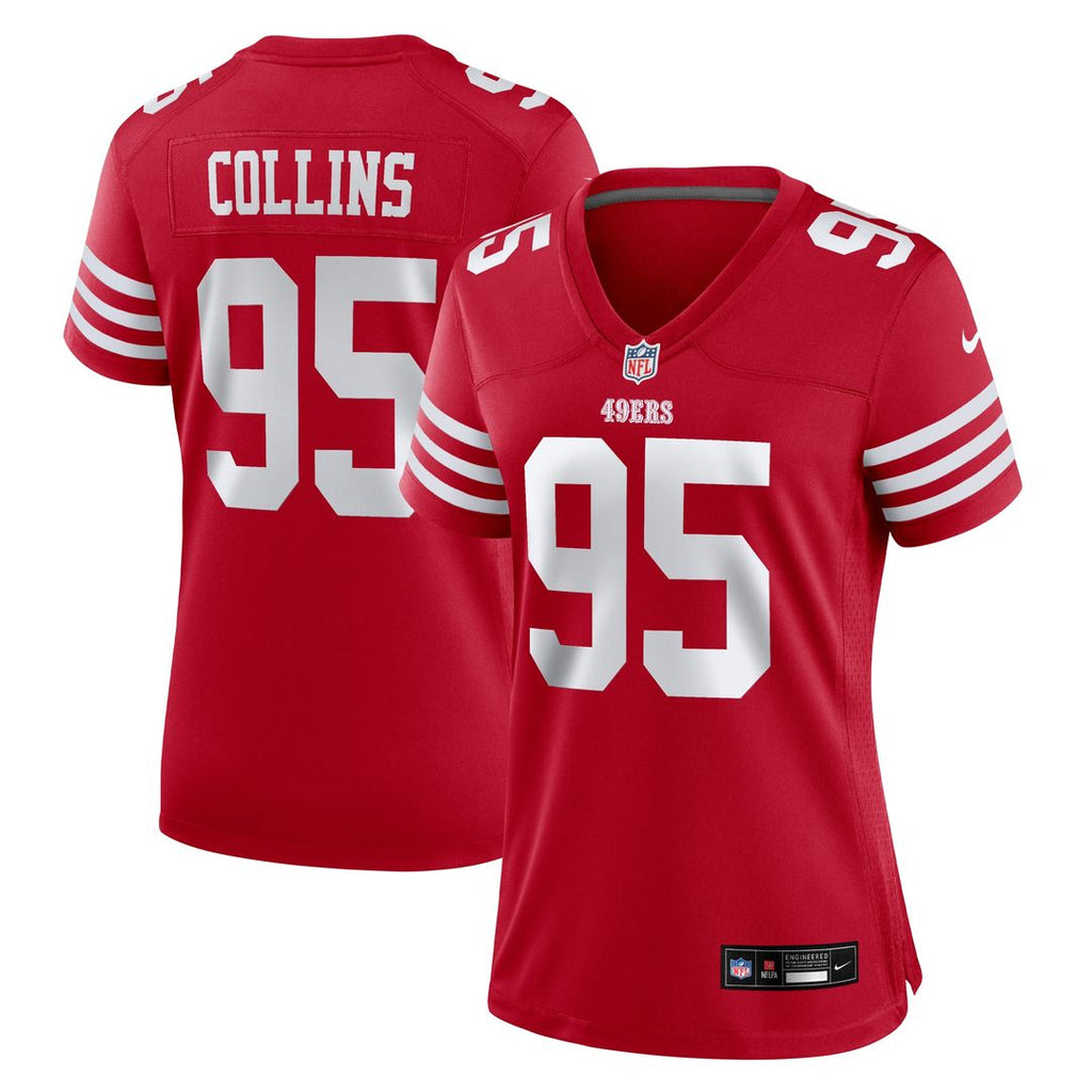 Alfred Collins San Francisco 49ers Nike Women's Team Game Jersey -  Scarlet