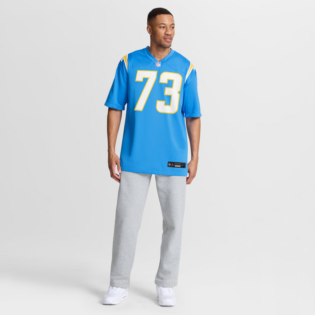 Mekhi Becton Los Angeles Chargers Nike Team Game Jersey -  Powder Blue