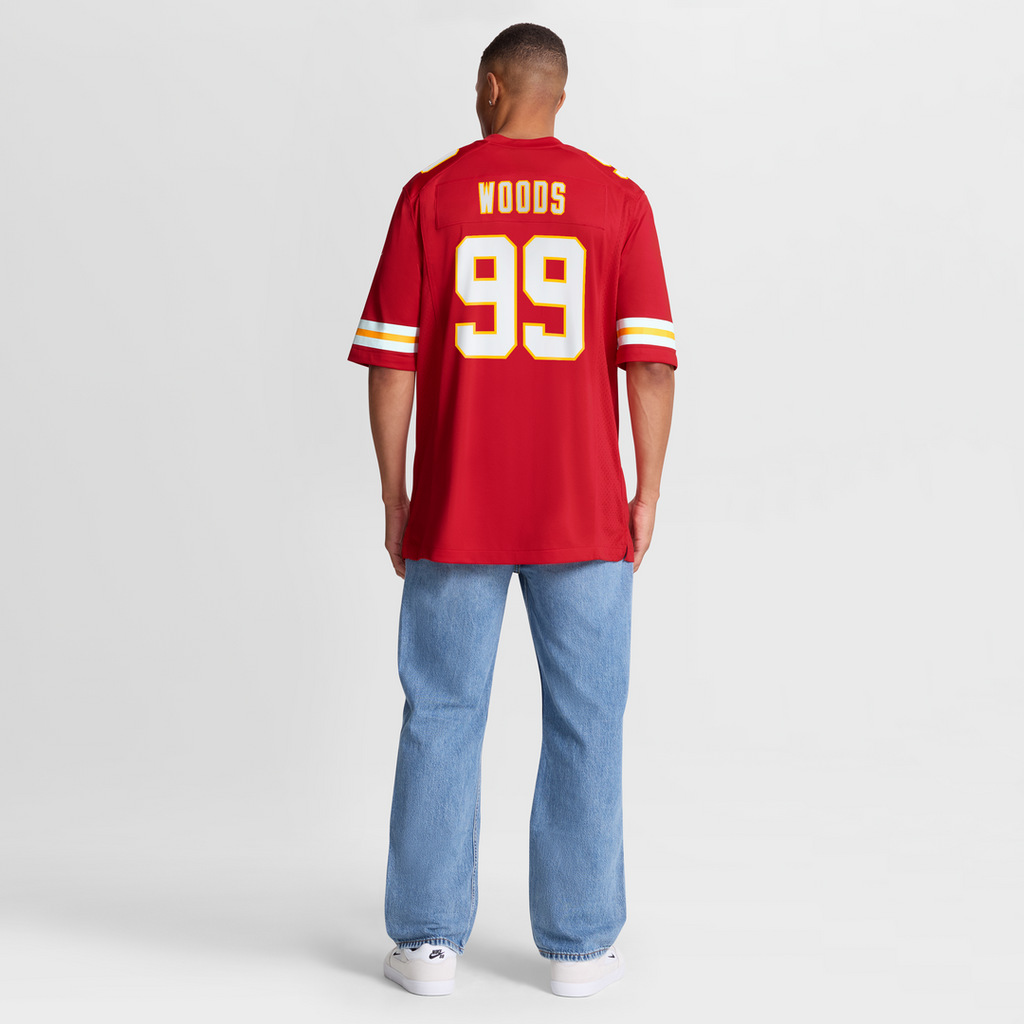 Peter Woods Kansas City Chiefs Nike 2026 NFL Draft First Round Pick No. 29 Team Game Jersey - Red