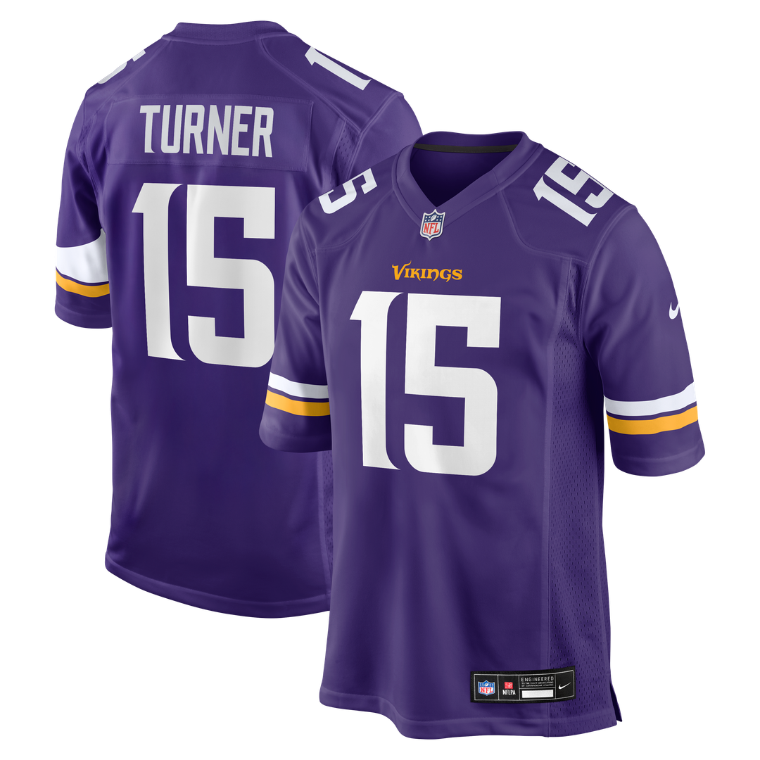 Dallas Turner Minnesota Vikings Nike  Game Jersey -  Purple