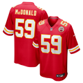 Cooper McDonald Kansas City Chiefs Nike Team Game Jersey -  Red
