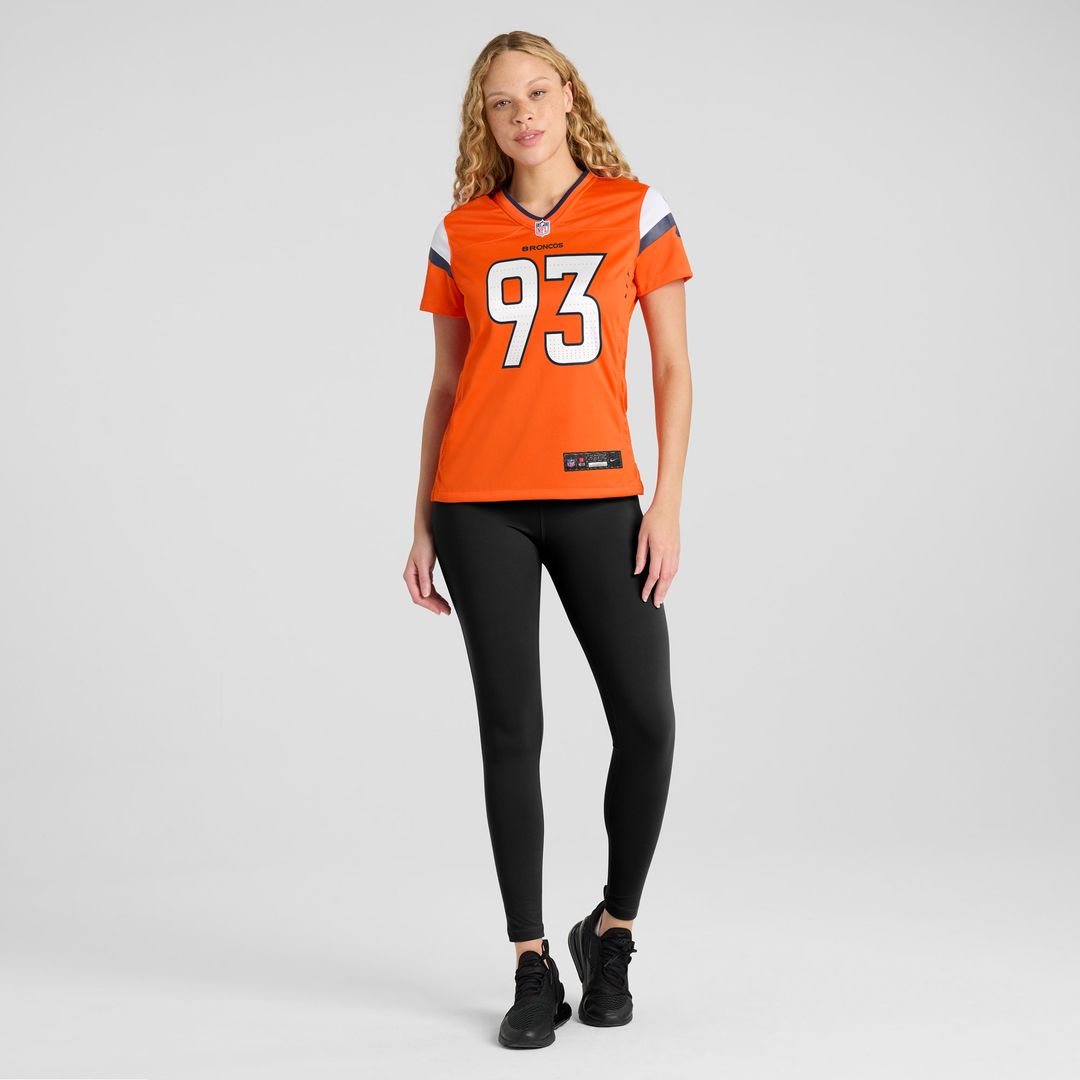 D.J. Jones Denver Broncos Nike Women's Team Game Jersey -  Orange