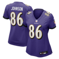 Cornelius Johnson Baltimore Ravens Nike Women's Team Game Jersey -  Purple
