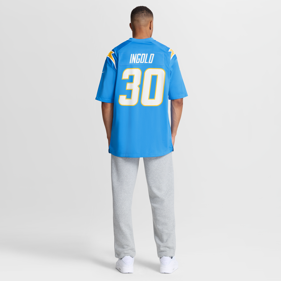 Alec Ingold Los Angeles Chargers Nike Team Game Jersey - Powder Blue