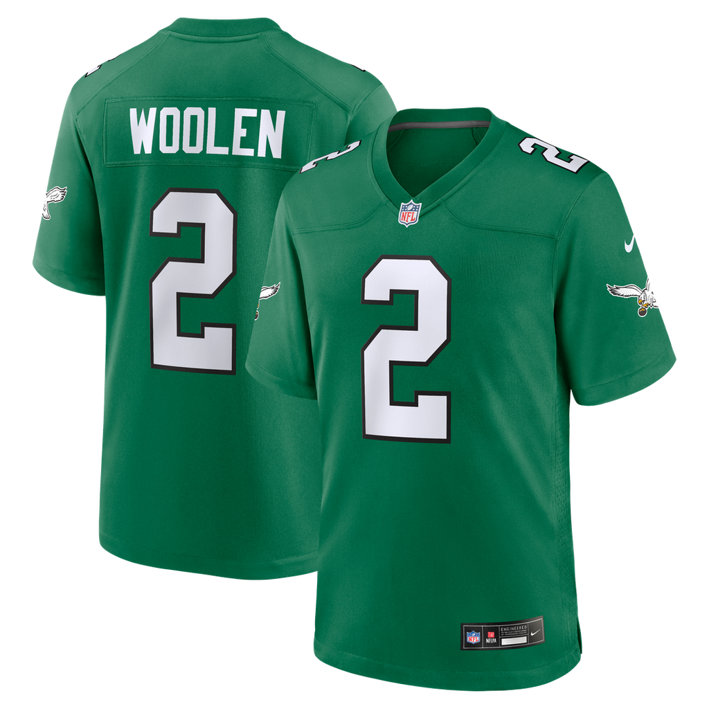 Tariq Woolen Philadelphia Eagles Nike Alternate Game Jersey -  Kelly Green
