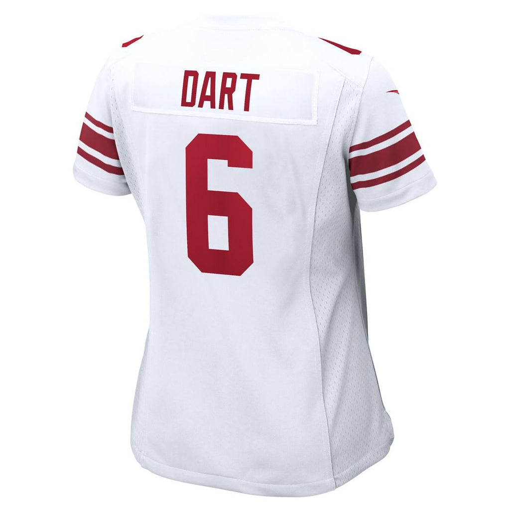 Jaxson Dart New York Giants Nike Women's Game Jersey -  White