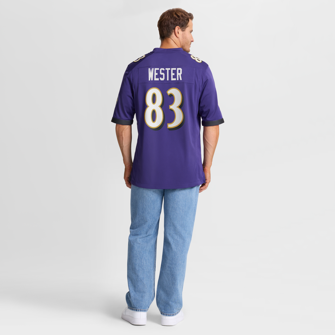 LaJohntay Wester Baltimore Ravens Nike Team Game Jersey -  Purple