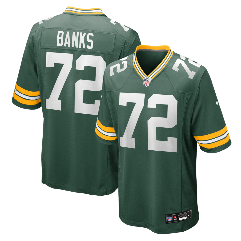Brant Banks Green Bay Packers Nike Team Game Jersey -  Green