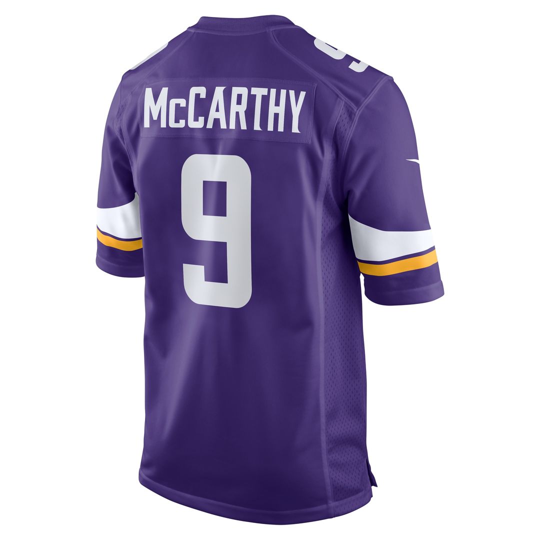 J.J. McCarthy Minnesota Vikings Nike Alternate Game Player Jersey - White