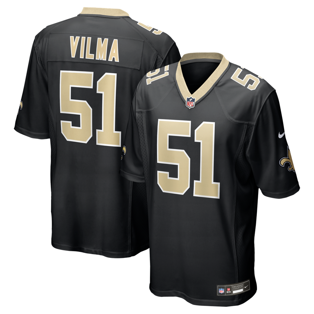 Jonathan Vilma New Orleans Saints Nike Game Retired Player Jersey - Black