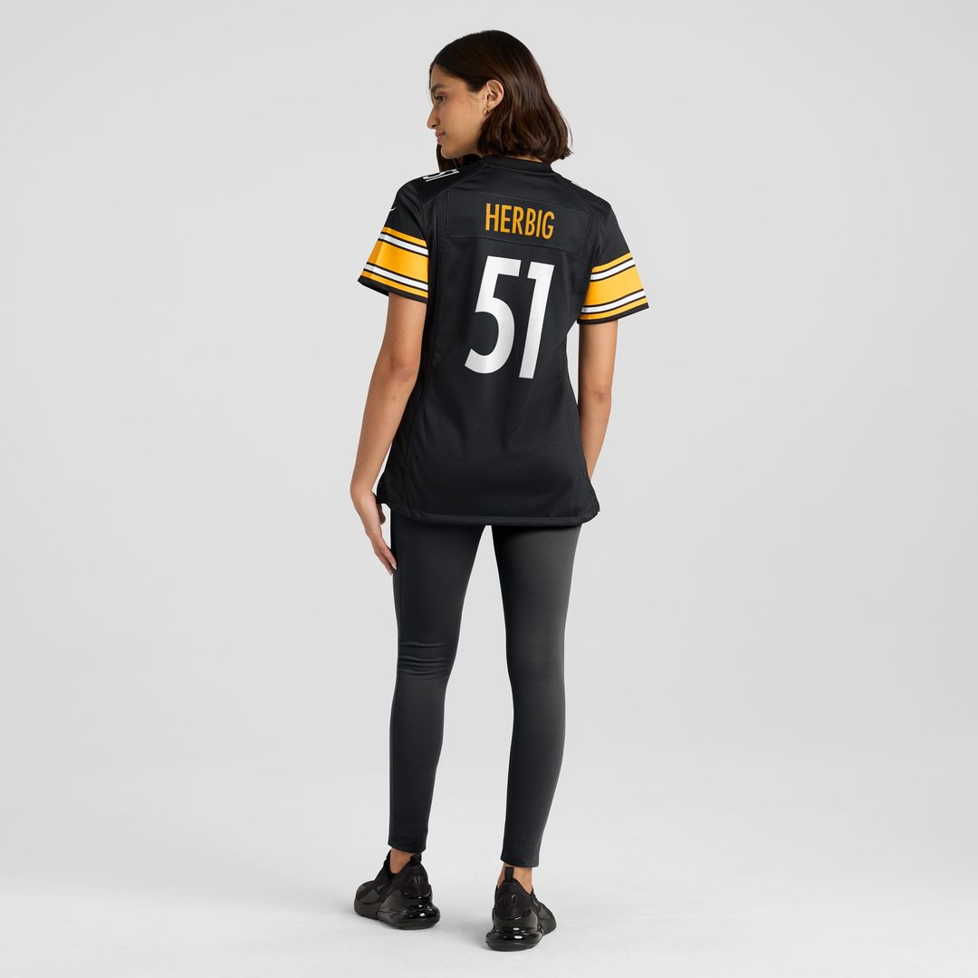 Nick Herbig Pittsburgh Steelers Nike Women's  Game Jersey -  Black