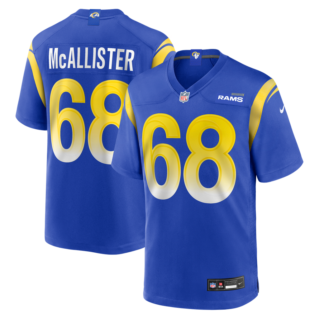 Mike McAllister Los Angeles Rams Nike Home Game Jersey - Royal
