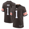 Number 1 Dad Cleveland Browns Nike Game Jersey - Brown