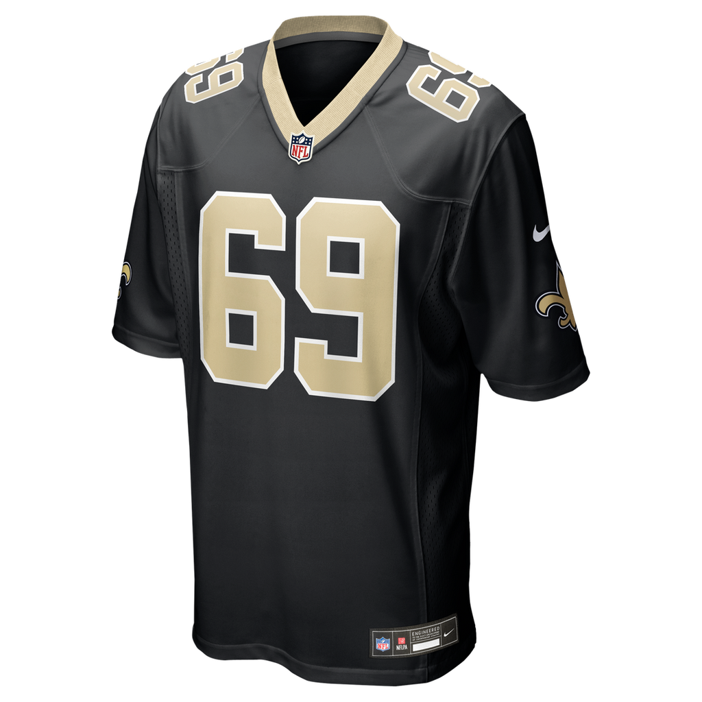 Barry Wesley New Orleans Saints Nike Team Game Jersey -  Black