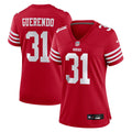 Isaac Guerendo San Francisco 49ers Nike Women's Team Game Jersey -  Scarlet