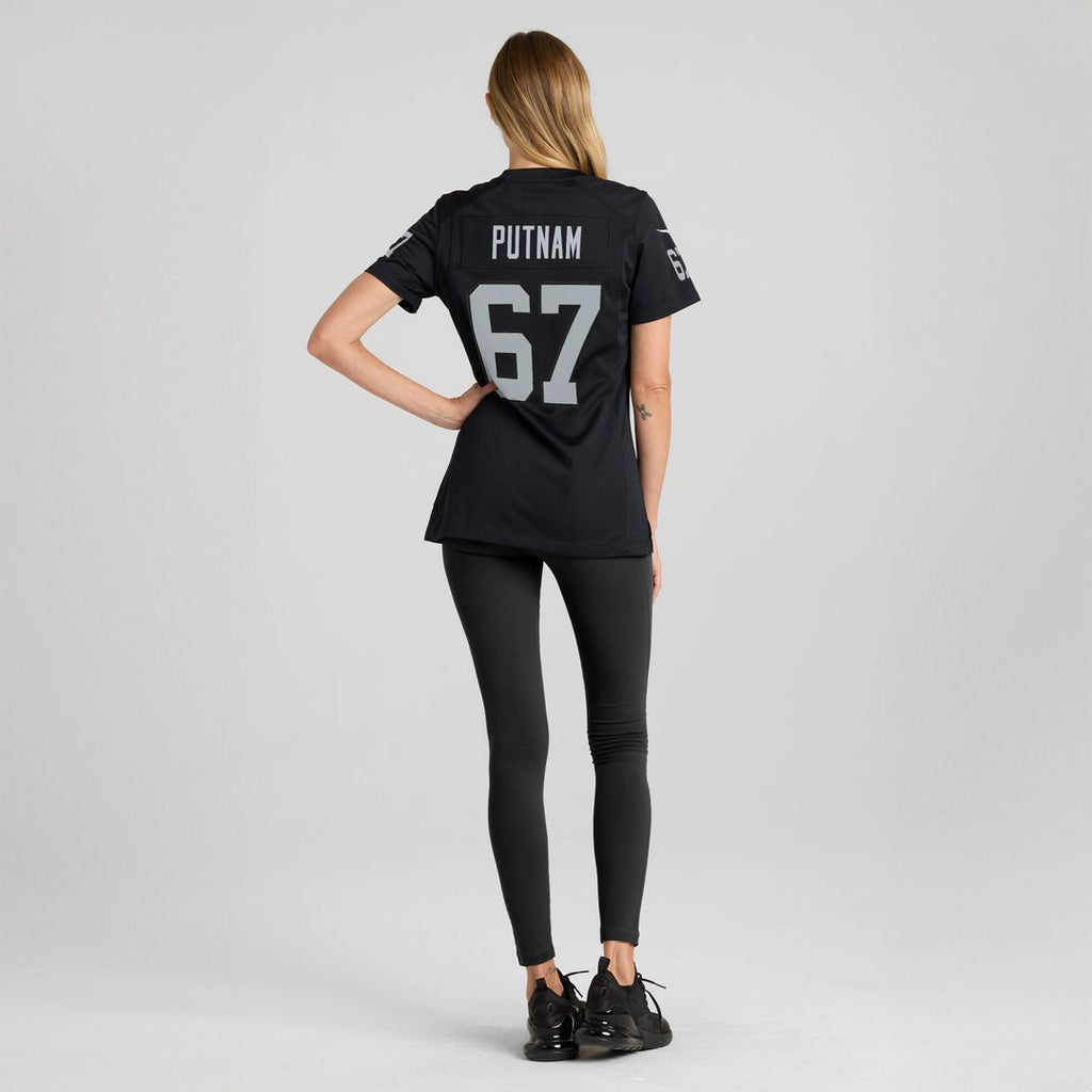 Will Putnam Las Vegas Raiders Nike Women's Team Game Jersey -  Black