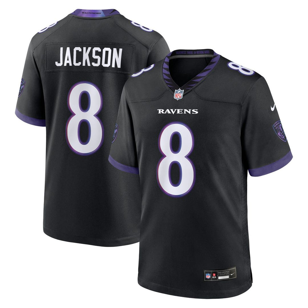 Lamar Jackson Baltimore Ravens Nike Alternate Game Jersey - Black