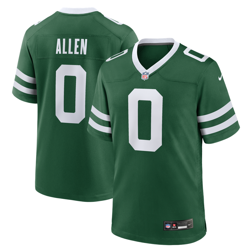 Braelon Allen New York Jets Nike Game Jersey - Legacy Green