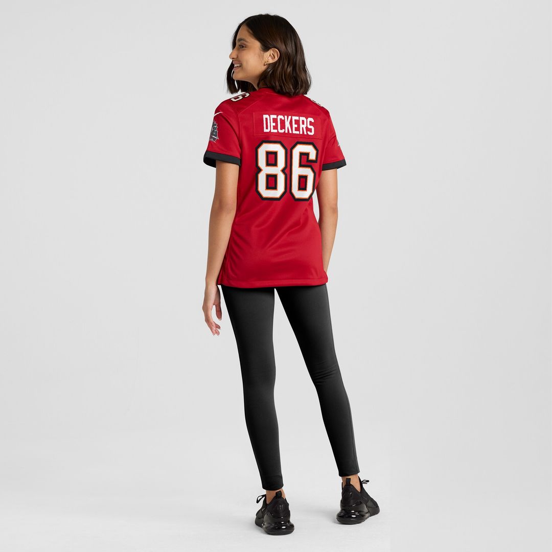 Evan Deckers Tampa Bay Buccaneers Nike Women's Team Game Jersey -  Red
