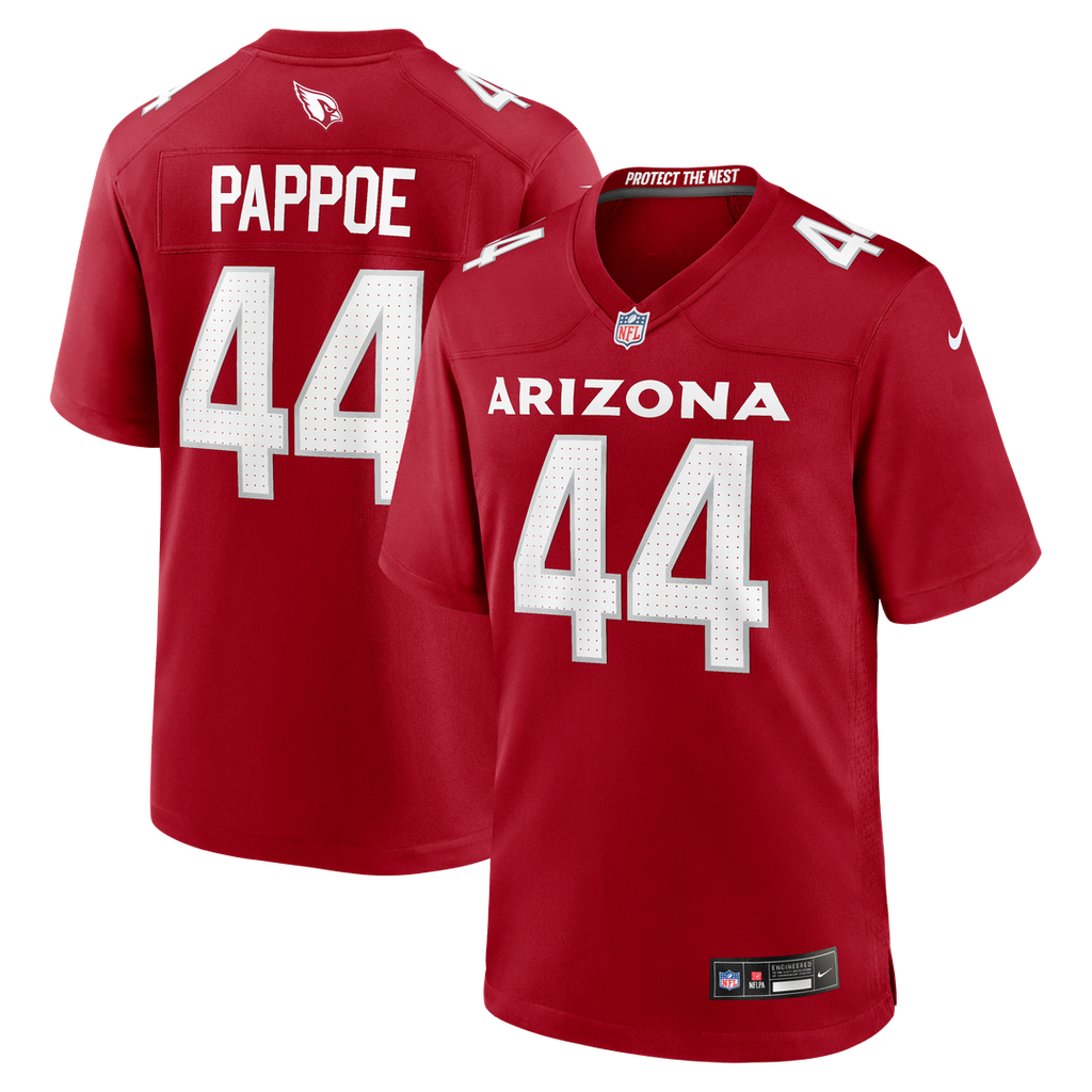Owen Pappoe Arizona Cardinals Nike Team Game Jersey -  Cardinal
