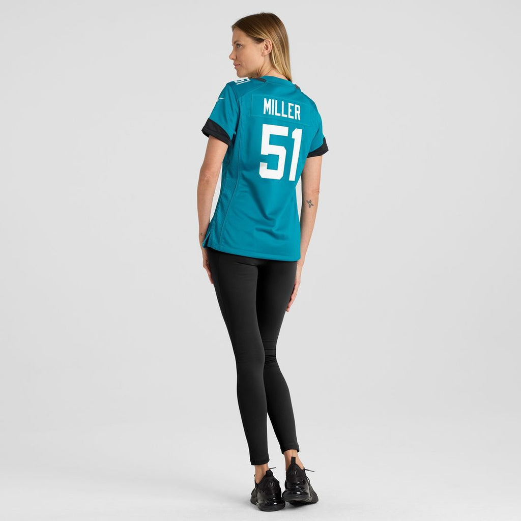 Ventrell Miller Jacksonville Jaguars Nike Women's  Game Jersey -  Teal