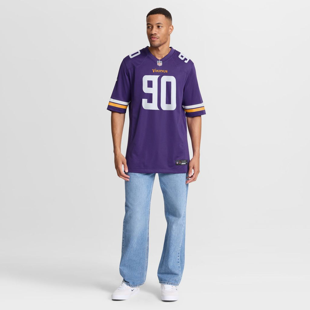 Tyrion Ingram-Dawkins Minnesota Vikings Nike Team Game Jersey -  Purple