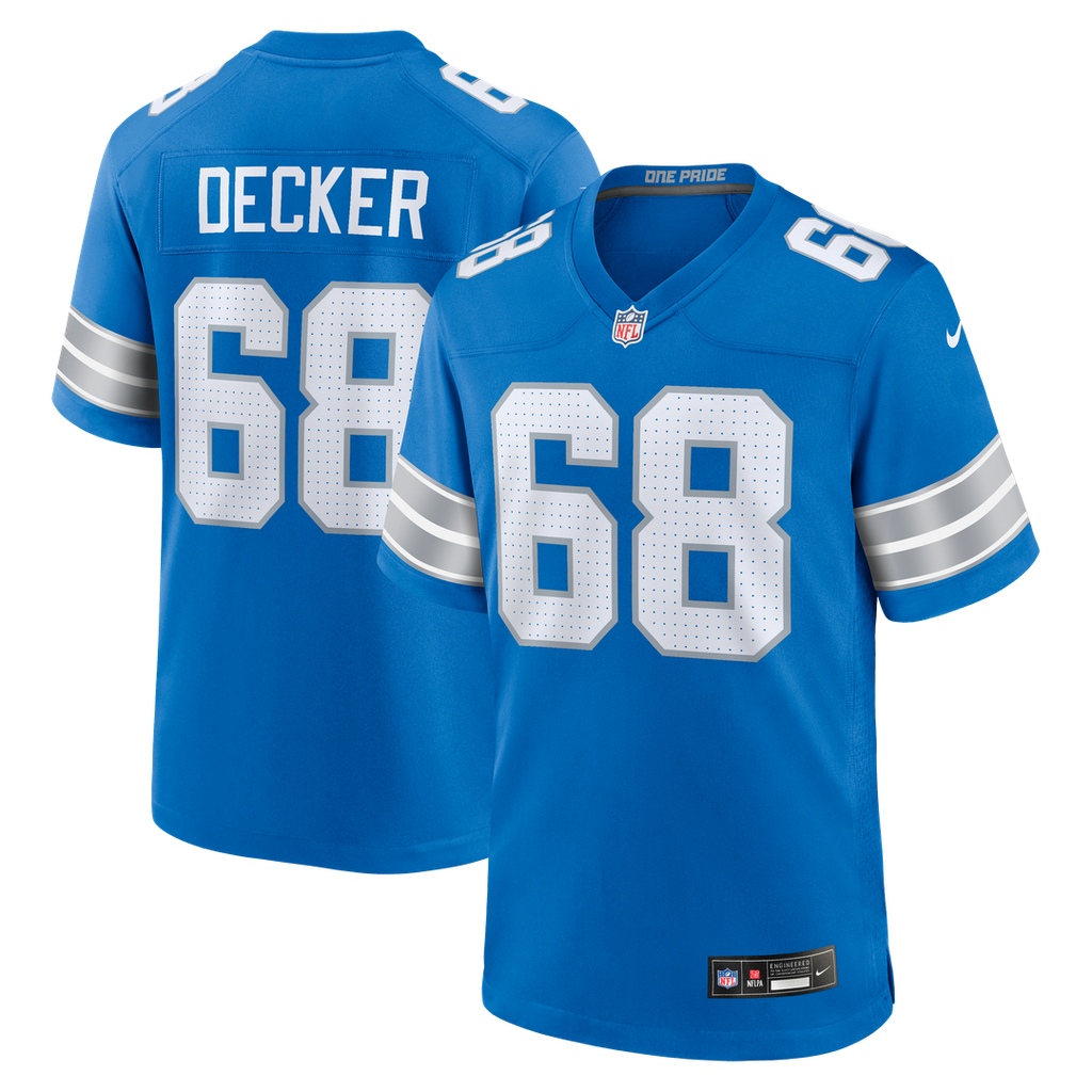 Taylor Decker Detroit Lions Nike Team Game Jersey -  Blue