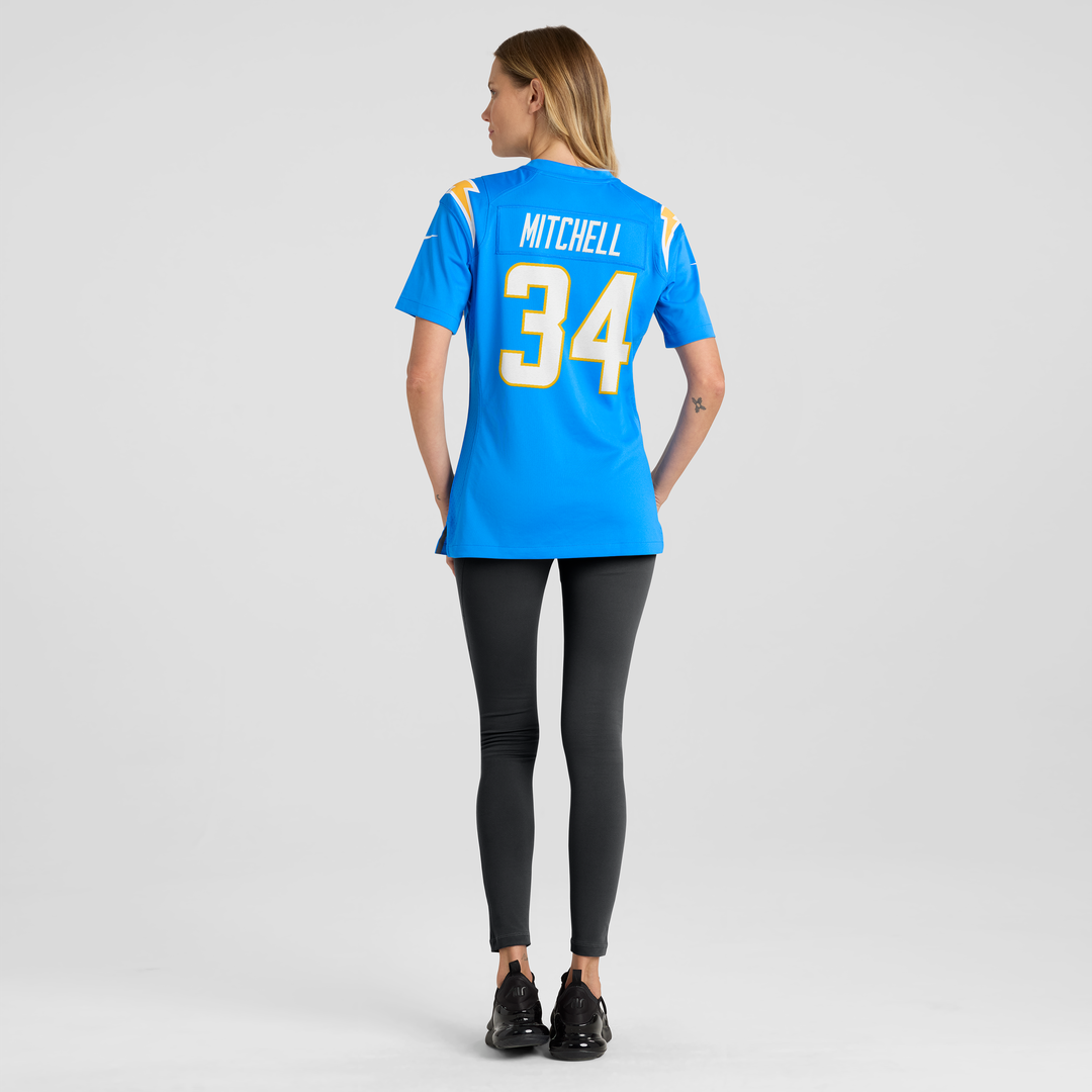 Keaton Mitchell Los Angeles Chargers Nike Women's Team Game Jersey -  Powder Blue