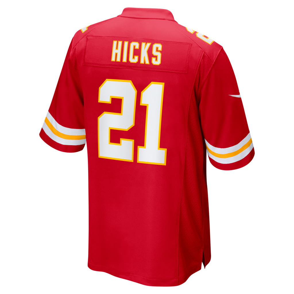 Jaden Hicks Kansas City Chiefs Nike  Game Jersey -  Red