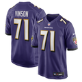 Carson Vinson Baltimore Ravens Nike Team Game Jersey -  Purple