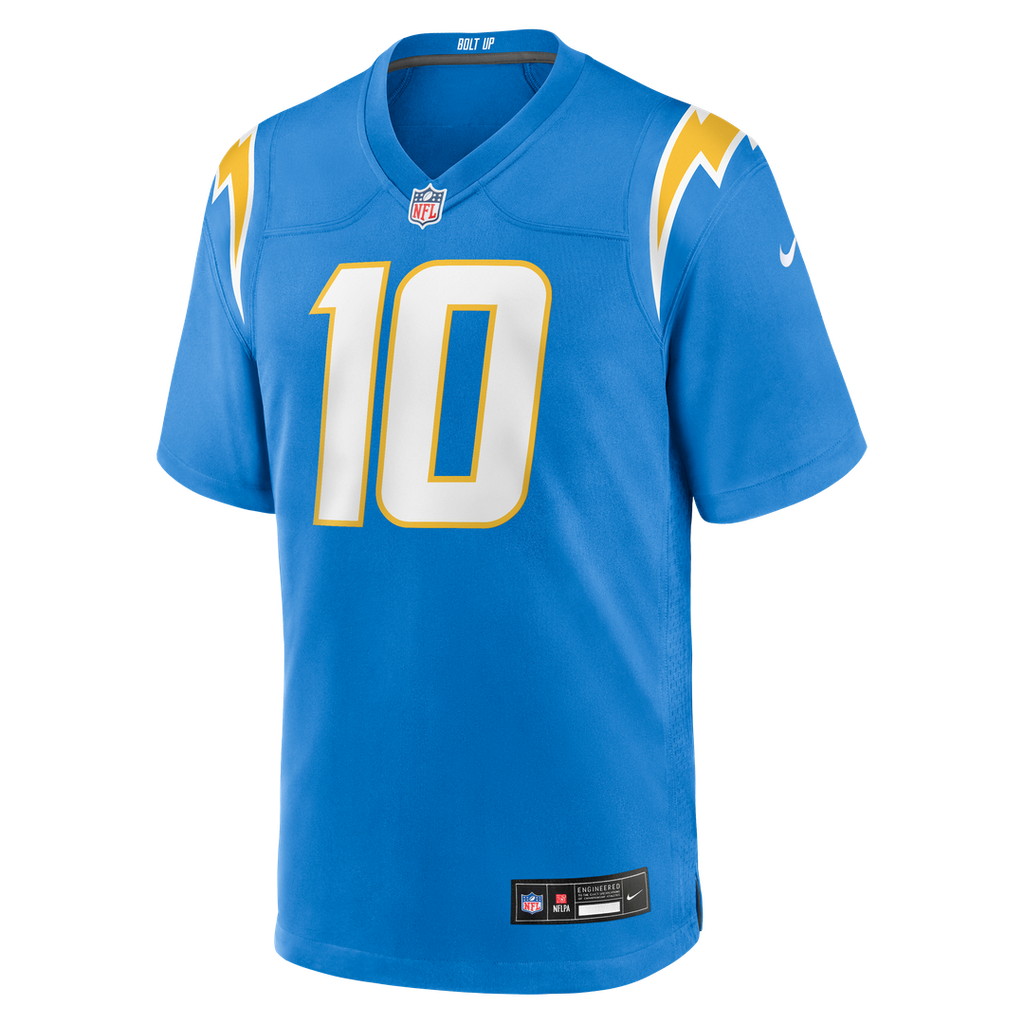 Justin Herbert Los Angeles Chargers Nike Alternate Charger Power Game Player Jersey - Gold