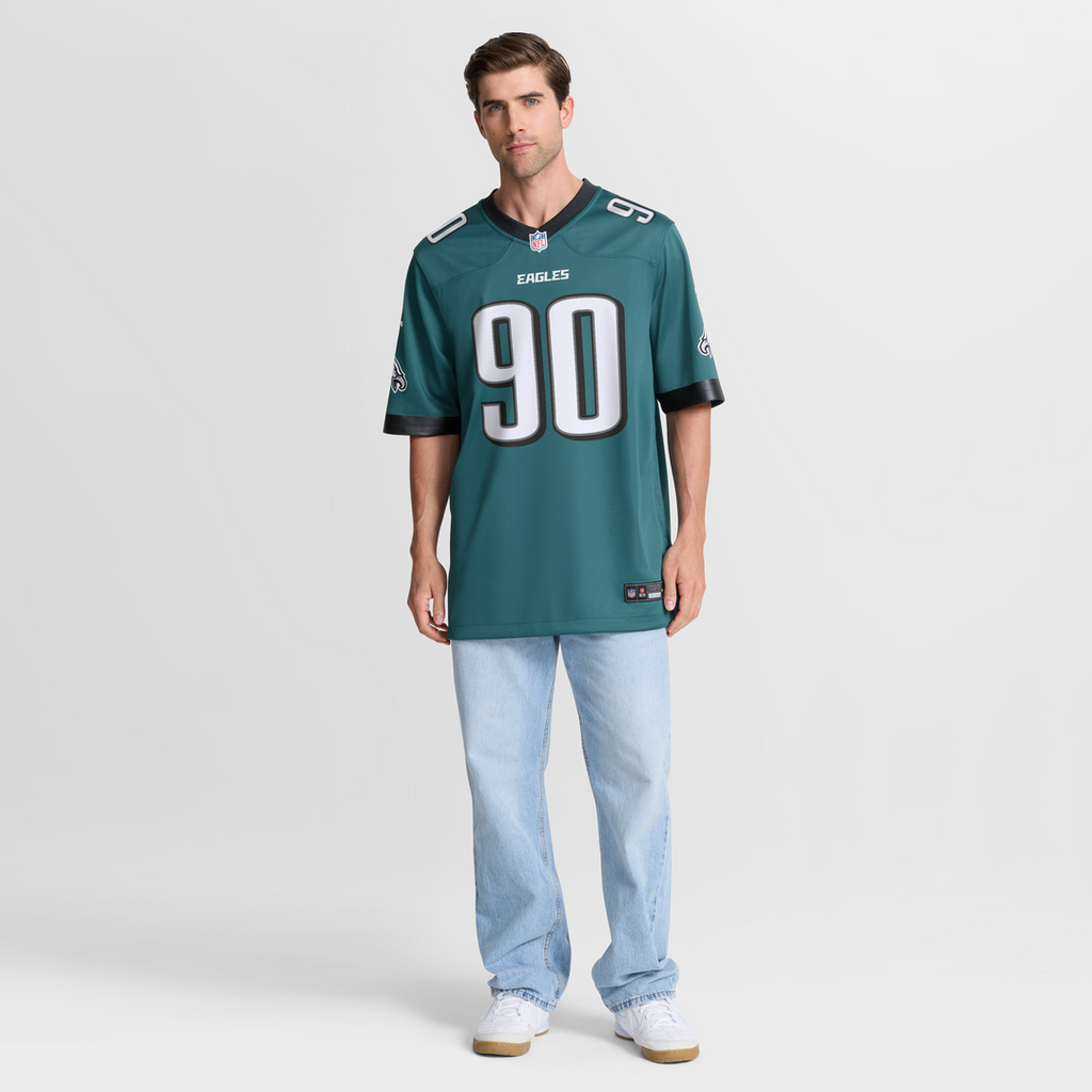 Jordan Davis Philadelphia Eagles Nike Team Game Jersey - Midnight Green