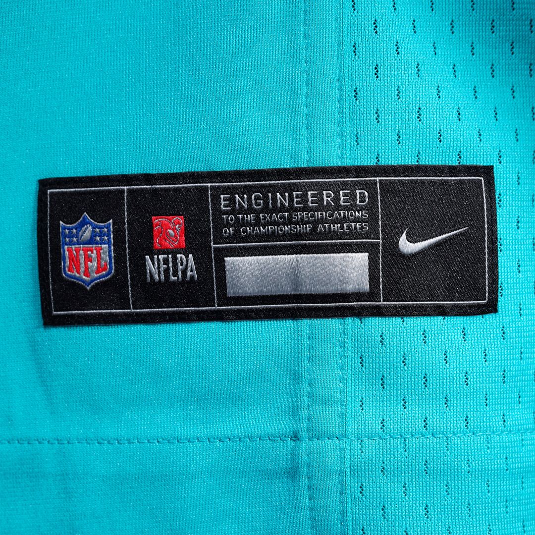 Chris Johnson Miami Dolphins Nike 2026 NFL Draft First Round Pick No. 27 Team Game Jersey - Aqua