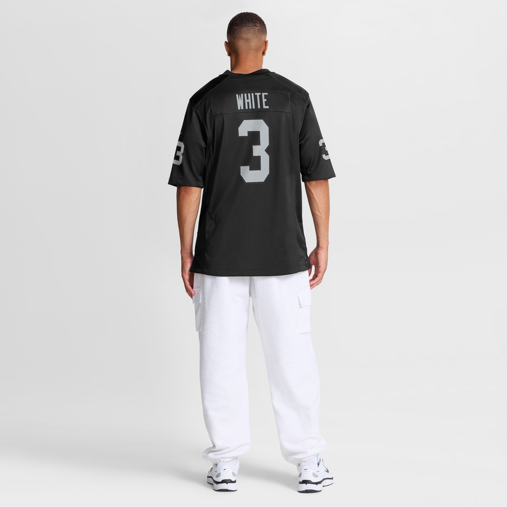 Zamir White Las Vegas Raiders Nike Team Game Jersey -  Black