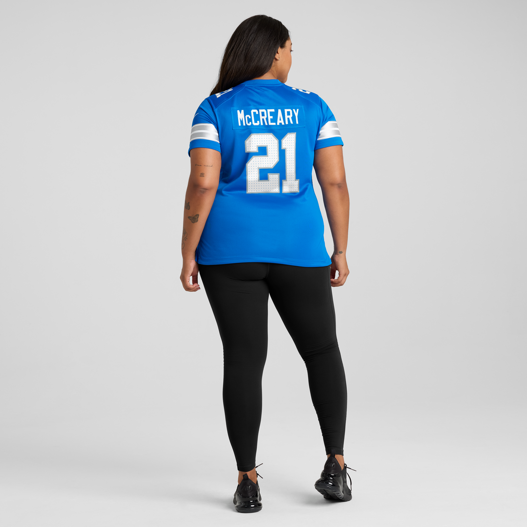 Roger McCreary Detroit Lions Nike Women's Team Game Jersey -  Blue