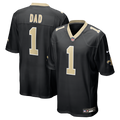 Number 1 Dad New Orleans Saints Nike Game Jersey - Black