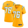 Joe Alt Los Angeles Chargers Nike Women's Alternate Charger Power Game Jersey - Gold